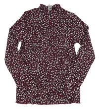 Vínové triko s flíčky TU