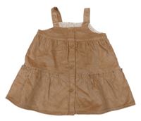 Starorůžové manšestrové šaty 