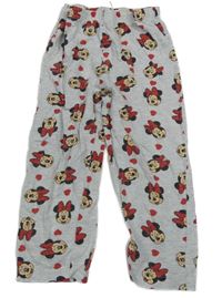 Světlešedé pyžamové kalhoty s Minnie