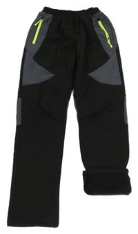 Čenro-šedé softshellové kalhoty