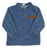 Modrá riflová košile SHEIN