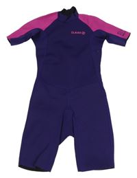 Fialovo-fuchsiový krátký neopren Olaian