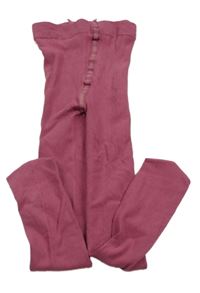 Tmavorůžové punčocháče H&M