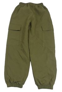 Khaki lehké cuff cargo kalhoty Shein