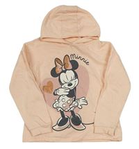 Lososová mikina s Minnie a kapucí Disney