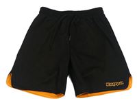 Černé sportovní oboustranné kraťasy Kappa