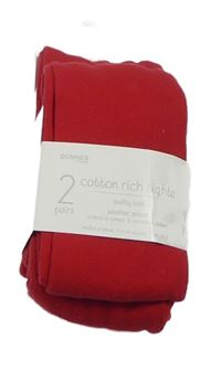 Nové - 2x červené punčocháče  Dunnes stores