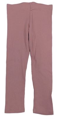 Růžové žebrované legíny Next