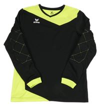 Černo-neonově žluté brankářské triko Erima