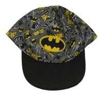 Černo-šedá kšiltovka s Batmanem