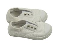 Bílé madeirové plátěnky Pep&Co vel.21