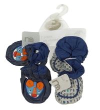 Nové - 2x modro-šedé capáčky Mothercare