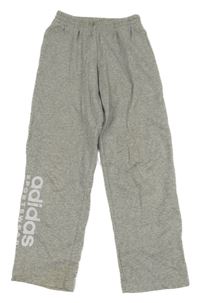 Šedé tepláky Adidas