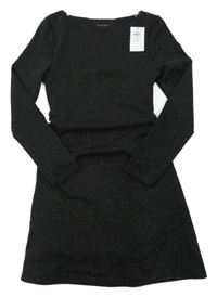 Nové - Černé třpytivé šaty Primark