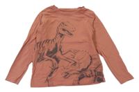 Růžové triko s dinosaurem 