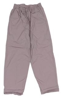 Starorůžové plátěné kalhoty H&M