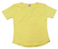 Žluté crop tričko 