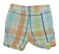 Barevné kostkované krepové kraťasy Mothercare