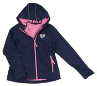 Tmavomodrá softshellová bunda s kapucí Y.F.K.