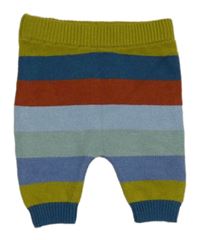 Barevné pruhované pletené kalhoty Next 