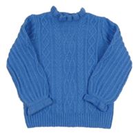Modrý vzorovaný svetr Dunnes