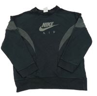 Černo-šedá mikina s logem Nike 