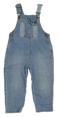 Modré laclové rifle Zara