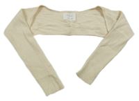 Béžové žebrované svetrové bolerko Zara 