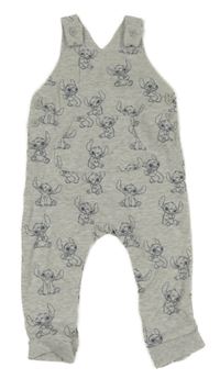 Šedé melírované laclové tepláky se Stitchem George 