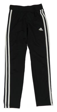 Černé sportovní funkční legíny s logem Adidas