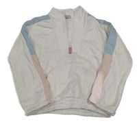 Bílo-barevná batikovaná crop mikina Primark