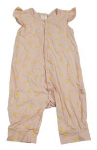 Světlerůžový overal s banány Pusblu