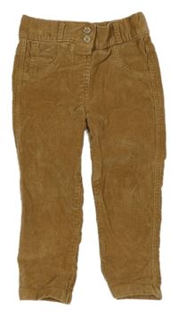 Béžové manšestrové kalhoty George 