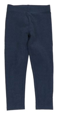 Modré žebrované legíny Nutmeg