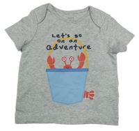 Šedé tričko s krabem F&F