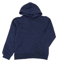 Tmavomodrá mikina s kapucí H&M 