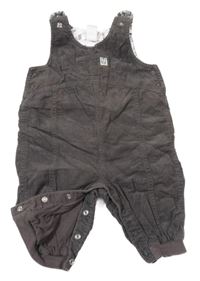 Tmavošedé manšestrové podšité lacláče H&M