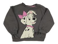 Tmavošedá mikina s dalmatinkem zn. Disney
