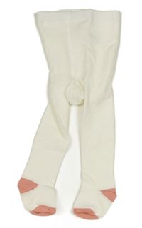 Bílo-starorůžové punčocháče PRIMARK
