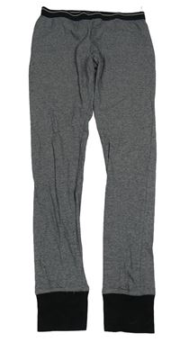 Černo-bílé melírované spodní kalhoty C&A