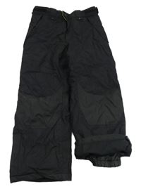 Černé šusťákové zimní oteplovačky H&M