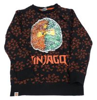 Černá mikina s lego NINJAGO z překlápěcích flitrů Next