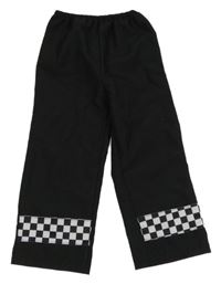 Kostým - Černé kalhoty s kostkovaným vzorem 