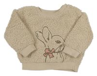 Smetanová huňatá mikina s králíčkem - Peter Rabbit M&S