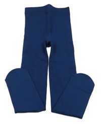 Tmavomodré thermo punčocháče POCOPIANO