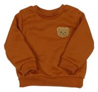 Medová teplá mikina s medvídkem 