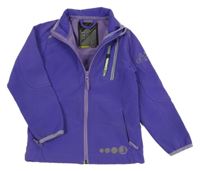 Tmavofialová softshellová bunda