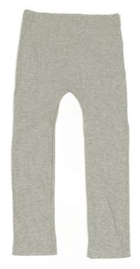 Světlešedé melírované žebrované turecké legíny George