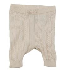 Světlerůžové žebrované vzorované kamaše s mašlí Mothercare