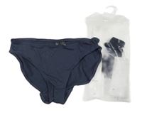 Nové - 3x - Slipy - 2x - Tmavomodré, 1x - šedé melírované H&M